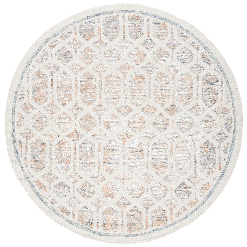 Artistry 7 ft. x 7 ft. Ivory/Gold Border Interlace Round Area Rug price history on PriceWatchPro