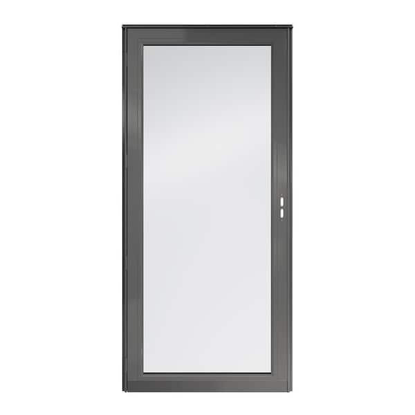 Andersen 3000 Series 36 in. x 80 in. Charcoal Gray Right-Hand Full View Interchangeable Aluminum Storm Door