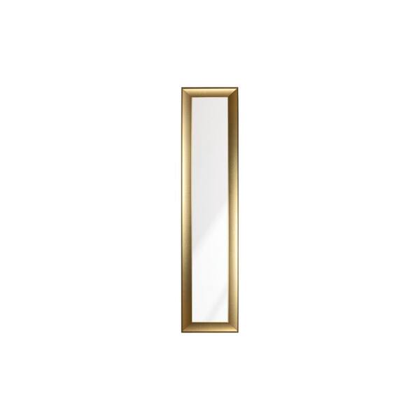 BrandtWorks Modern Swirled Gold Wall Mirror 16 in. W x 71 in. H