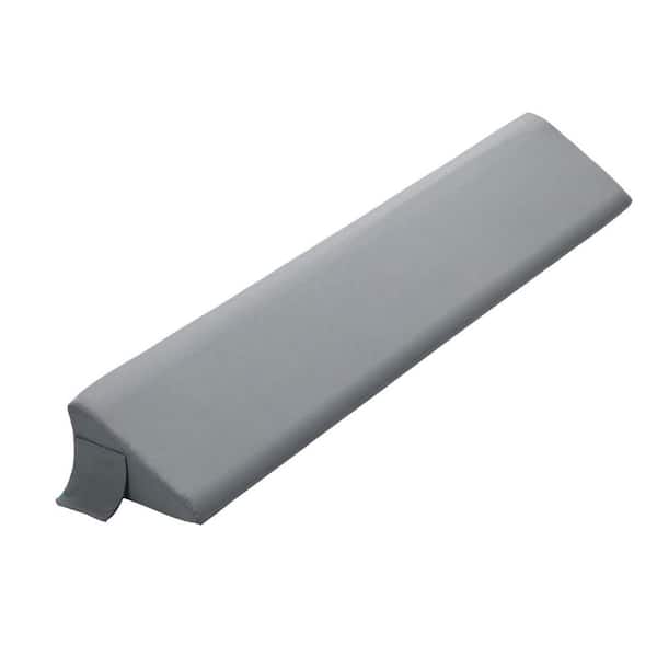 76 in. x 10 in. x 6 in. 1-Piece Bed Gap Filler Pillow for Headboard and Mattress Gap in Gray