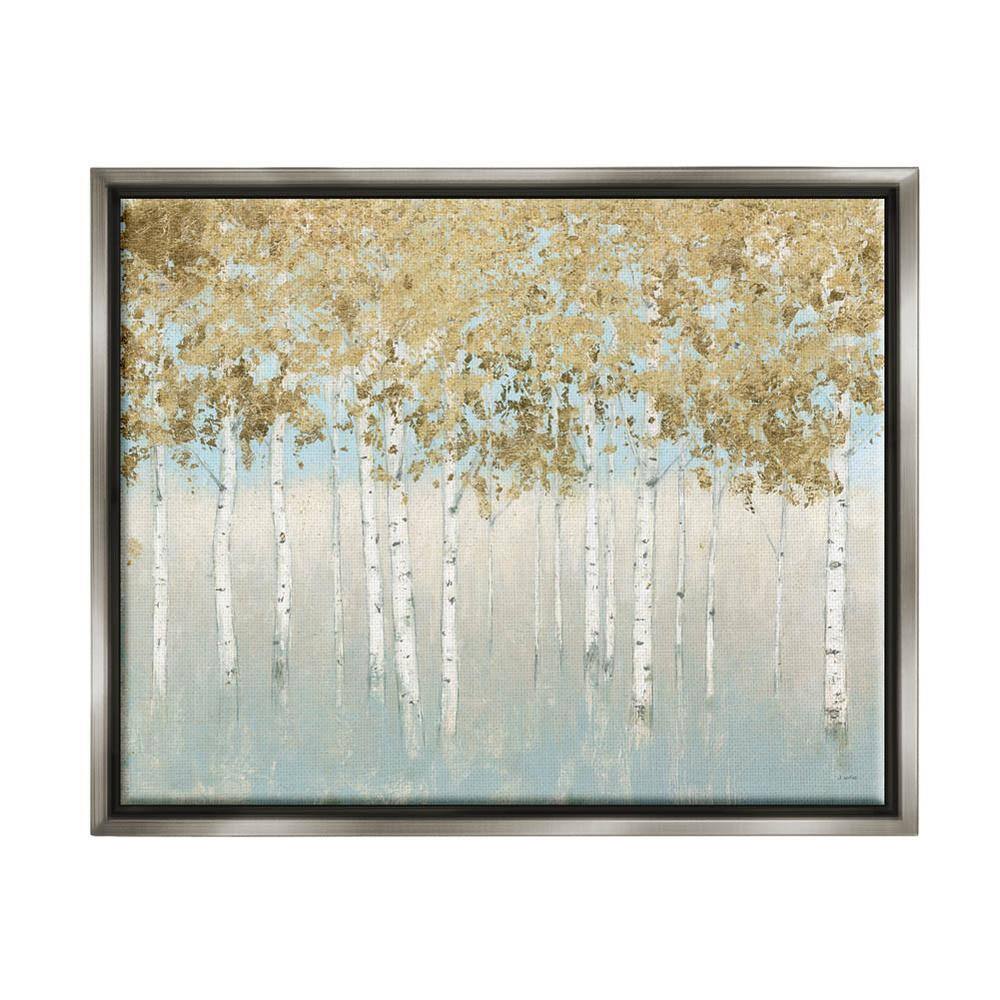 The Stupell Home Decor Collection Abstract Gold Tree Landscape Painting ...