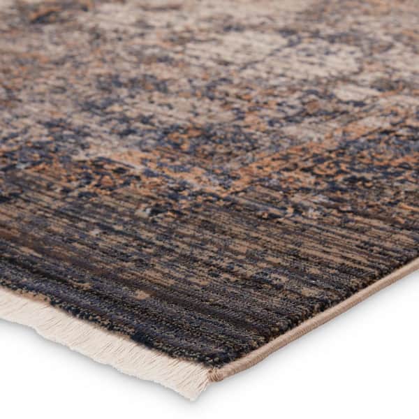 Enyo Dark Taupe/Blue 8 ft. x 10 ft. 6 in. Area Rug