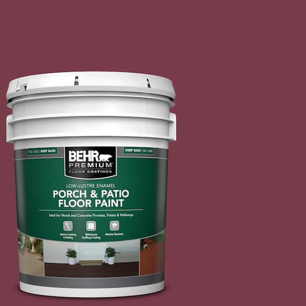 5 gal. #BIC-51 July Ruby Low-Lustre Enamel Interior/Exterior Porch and Patio Floor Paint