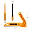 POWERTEC 71337P2 11.5" Deluxe Magnetic Push Stick 2-Pack – Ergonomic Handle With Embedded Magnets For Table Saw Storage, Woodworking Safety