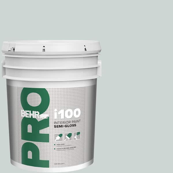 BEHR PRO 5 gal. #ECC-34-1 Pacific Mist Semi-Gloss Interior Paint