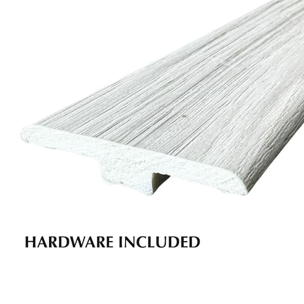 Deco Products Hydrostop Paradise Bay 0.2 in. T x 1.8 in. W x 94 in. L Waterproof PVC T-Molding