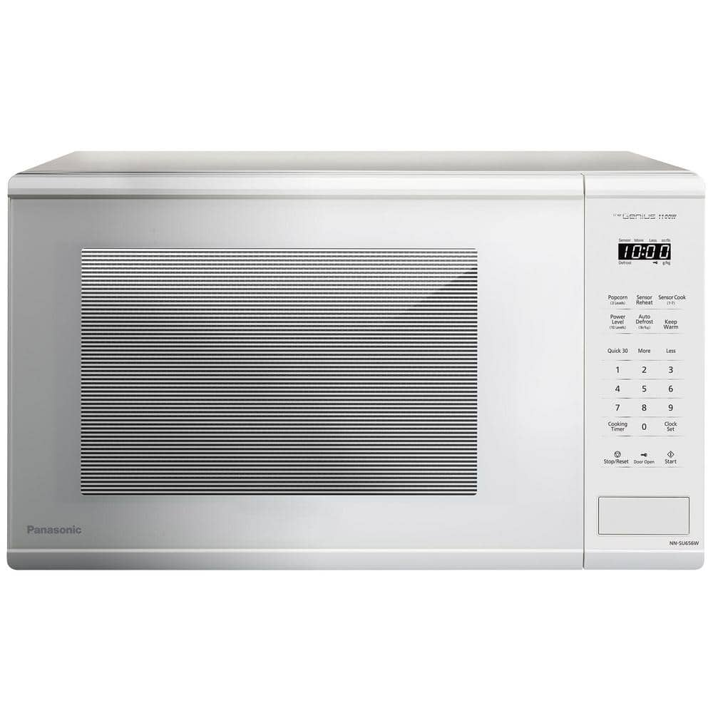 Panasonic 20.4 in. 1.3 Cu. Ft. Countertop Microwave in White with Genius Cooking Sensor