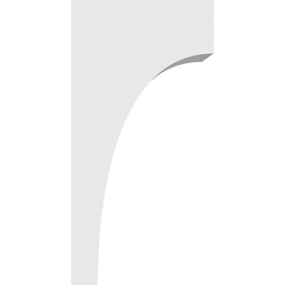White PVC Architectural Grade Corbel, 3"W x 4"D x 8"H