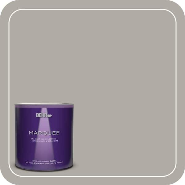 BEHR MARQUEE 1 qt. Home Decorators Collection #HDC-NT-09G Stingray Gray Eggshell Enamel Interior Paint & Primer