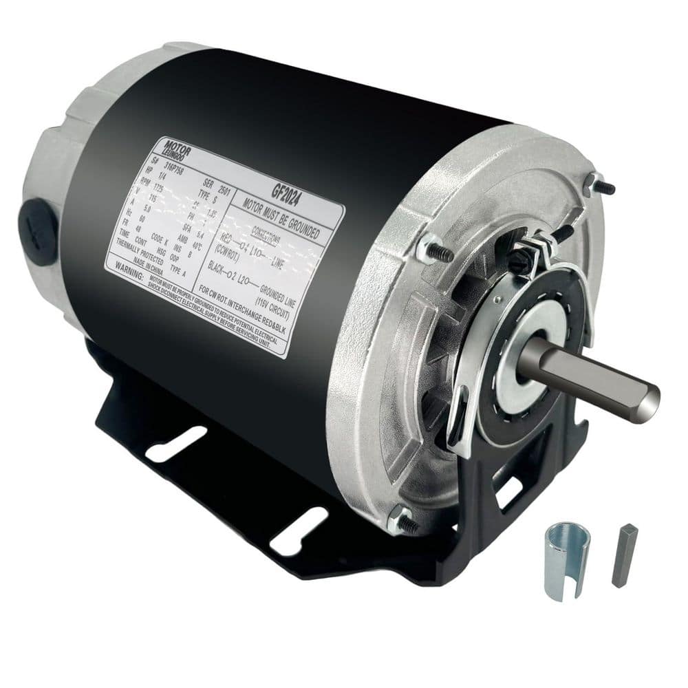 Blower Motor 1/4HP 115V 1725RPM 48 Frame Reversible Rotation Shaft 1/2in Belt Drive Replacement 1 Piece price history on PriceWatchPro