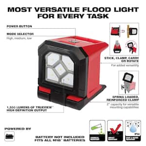 M18 18-Volt 1500 Lumens Lithium-Ion Cordless Rover LED Mounting Flood Light (Tool-Only)