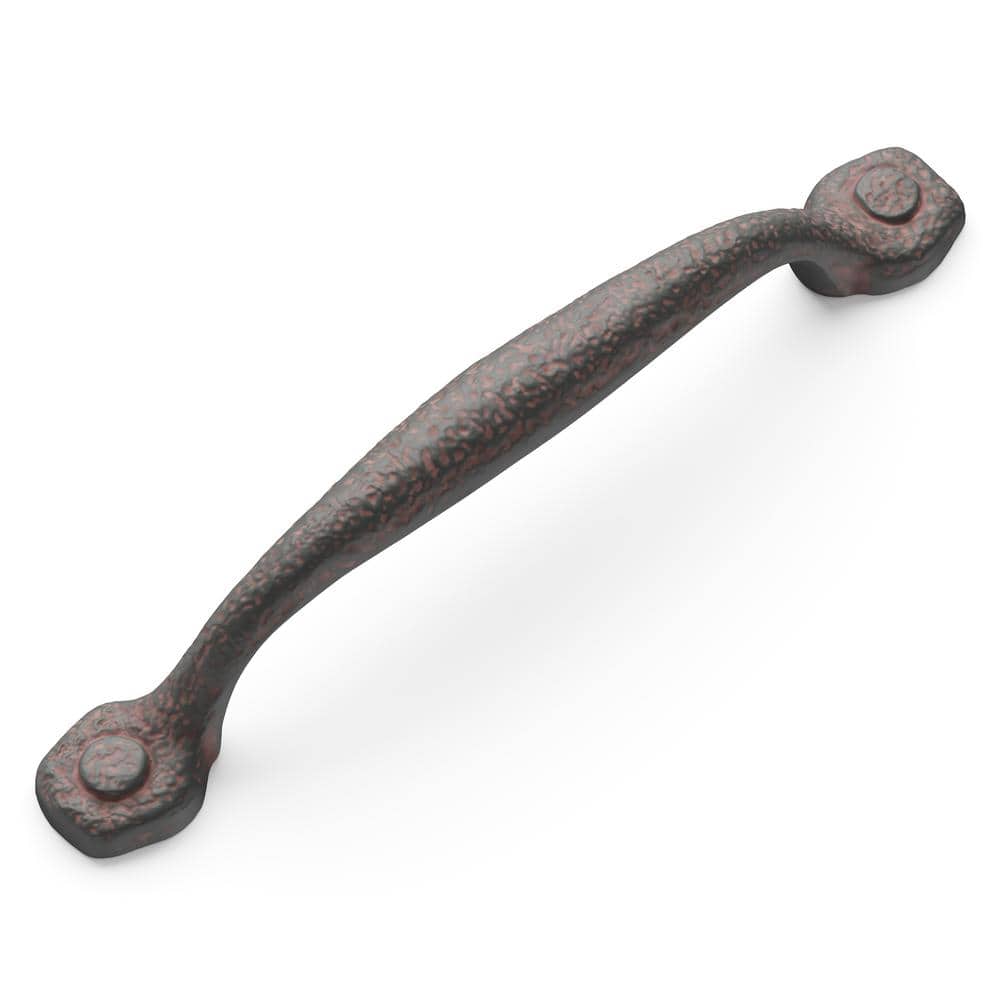 Rustic Iron 7-Inch Matte Cabinet Bar Handle with Mounting Hardware
