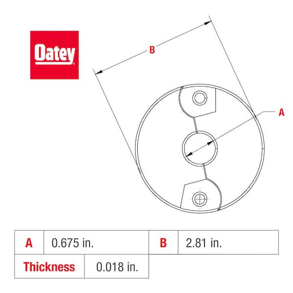 3/8 in. Chrome-Plated Steel Iron Pipe Size Split Flange Escutcheon Plate