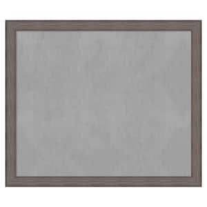 Country Barnwood 53 in. x 45 in. Framed Magnetic Board