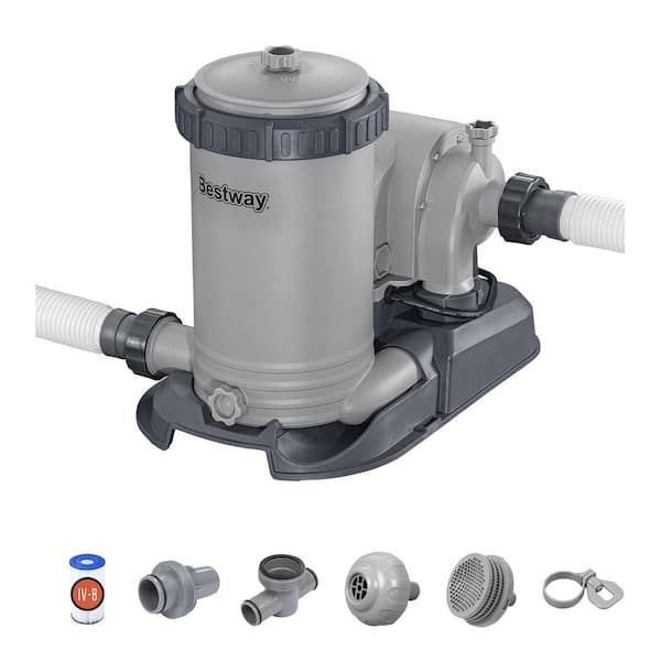 Bestway .5 hp 2,500 Gal. Filter Pump Set Single Speed for Above Ground Outdoor Swimming Pools