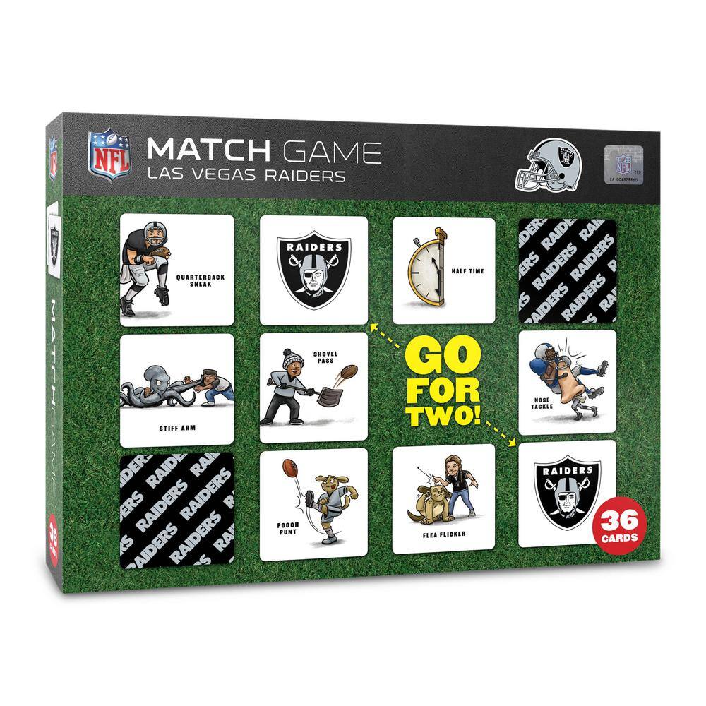 YouTheFan 2501666 NFL Las Vegas Raiders Licensed Memory Match Game