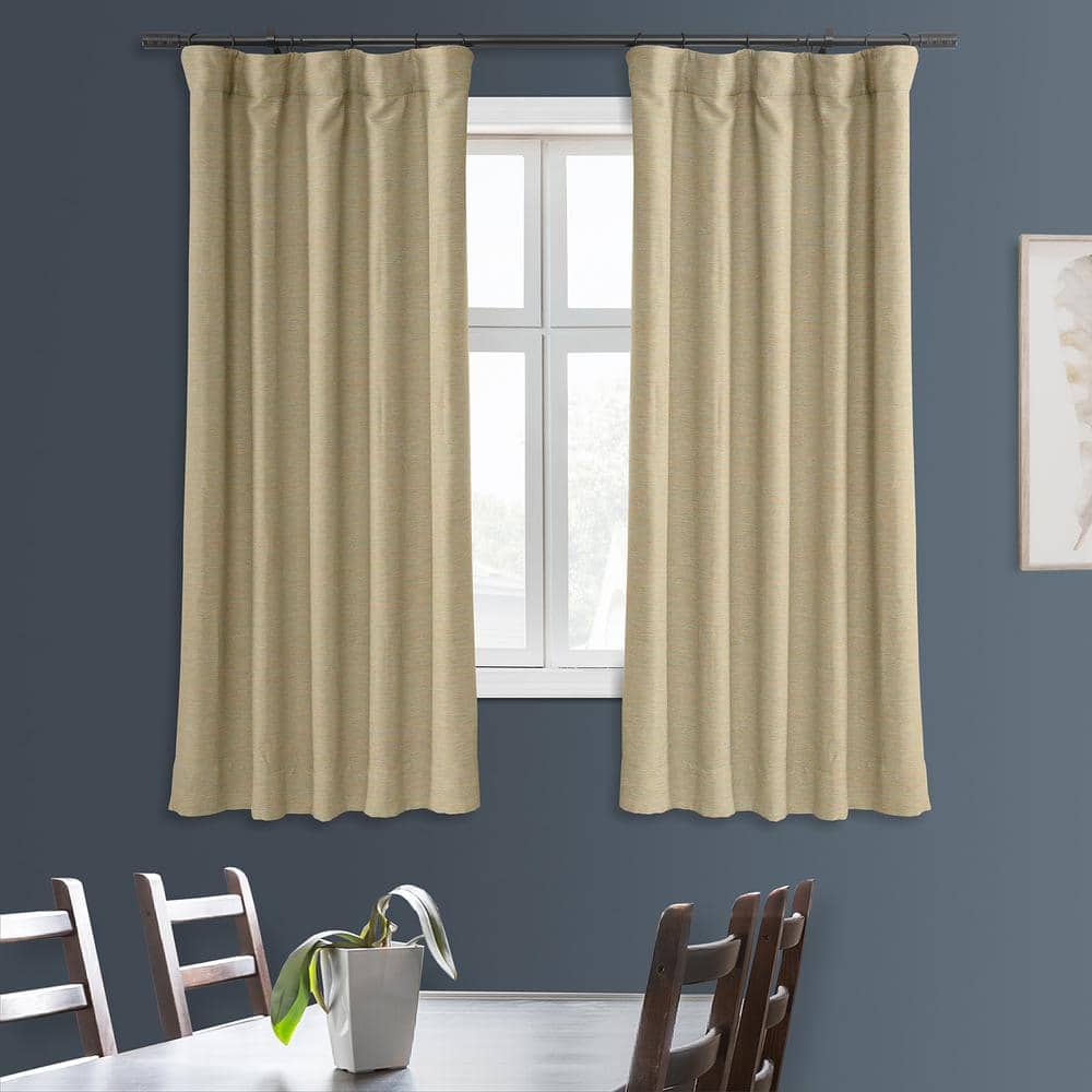 Candlelight Polyester Blackout Puddle Length Drape Panel