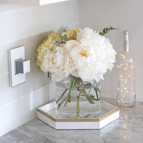 adorne 1 Gang Decorator/Rocker Wall Plate, Mirror White on White (1-Pack)