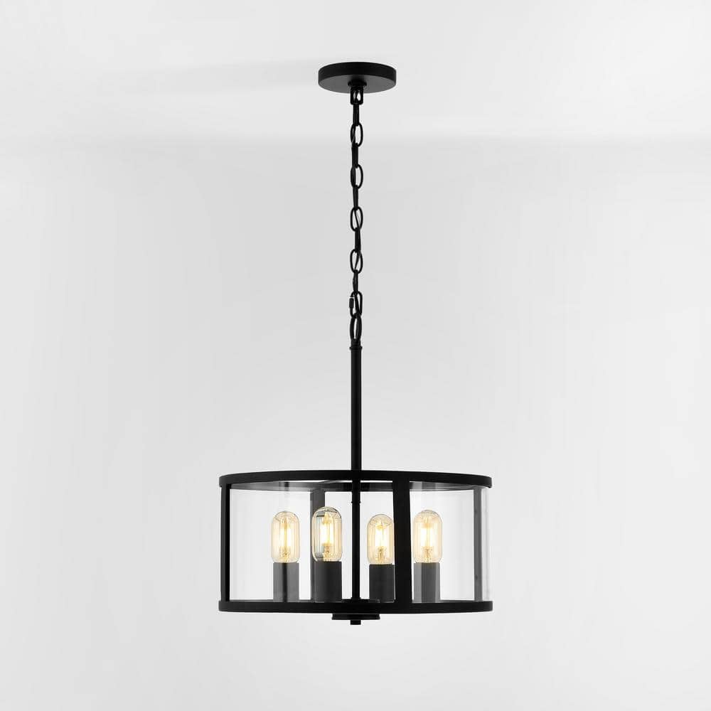 Luminous Globe 4-Light LED Pendant with Clear Glass Shade