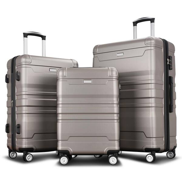 grey lightweight suitcase