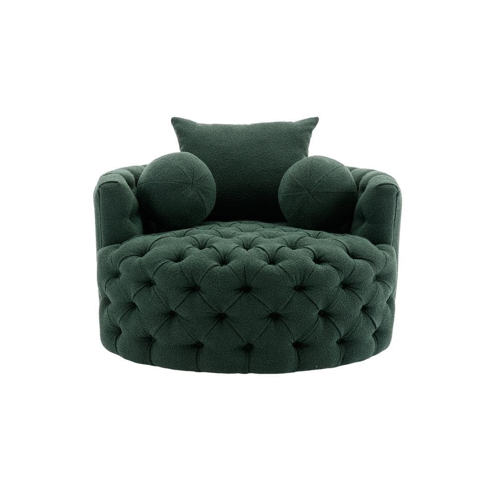 Damis tufted swivel deals chair