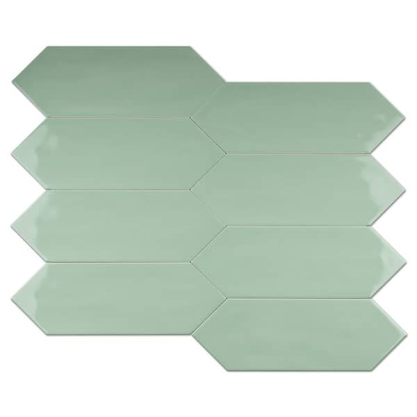 Palisades Mint Picket Ceramic Tile  Ceramic mosaic tile, Ceramic tile  samples, Ceramic tiles