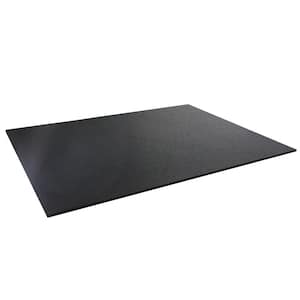 3 ft. x 4 ft. x 0.196 in. Black Rubber Fitness Utility Mat (12 sq. ft.)