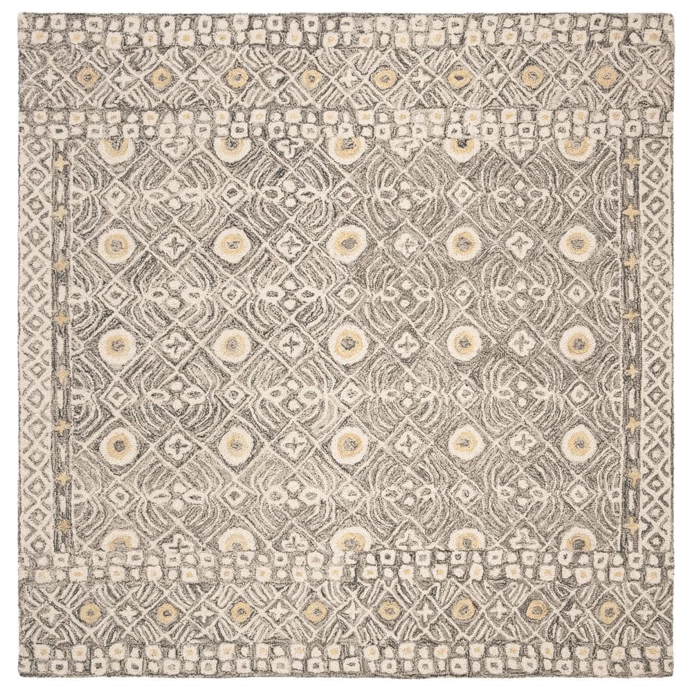 Artisan Ivory Wool 59" Hand-Tufted Round Area Rug