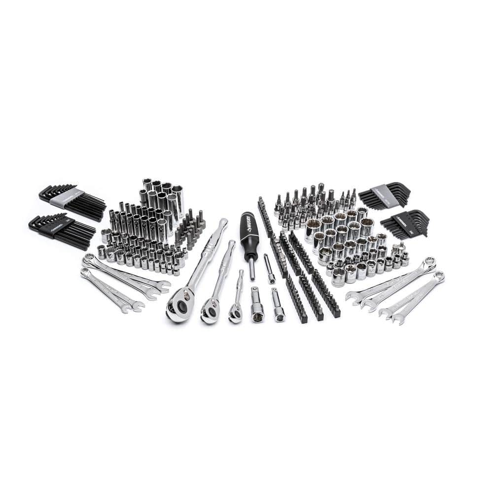 Husky 280-Piece SAE/Metric Mechanics Tool Set with Tool Box H280MTS