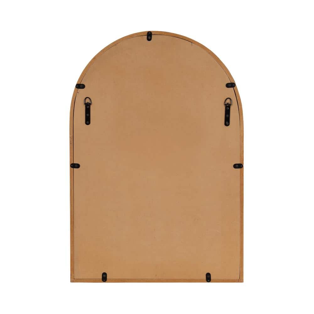 Natural Burlwood Arched Vanity Mirror, 22 x 32 Inch