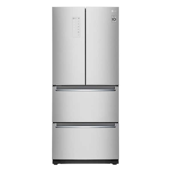 LG 14 cu. ft. 4-Door Kimchi Specialty Refrigerator with Convertible Temperature Zones in Noble Steel, ENERGY STAR