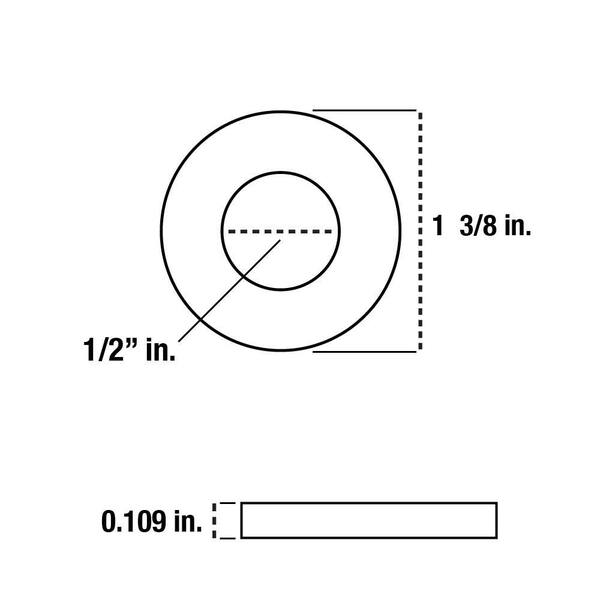 Hillman Zinc-plated Standard Flat Washer in the Flat Washers