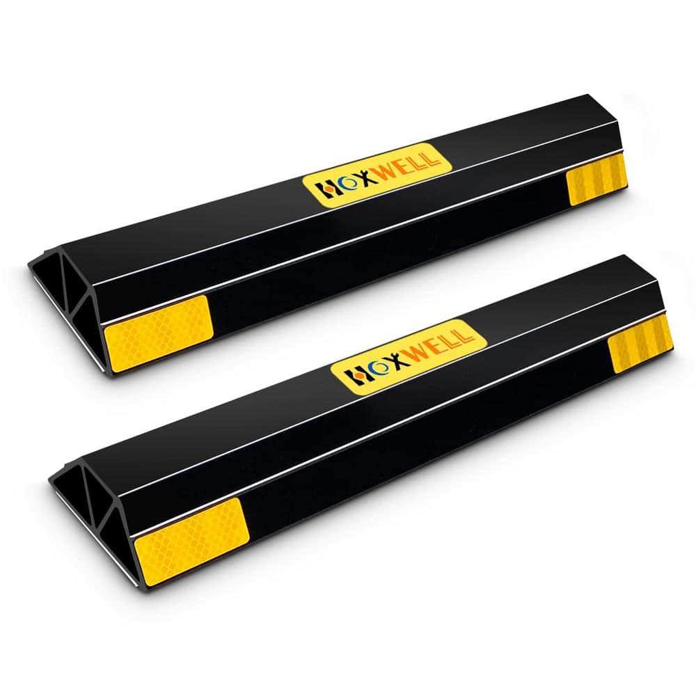 18 x 3.7 x 1.8 2 Pcs Heavy Duty Parking Stopper, Easy to Install Par