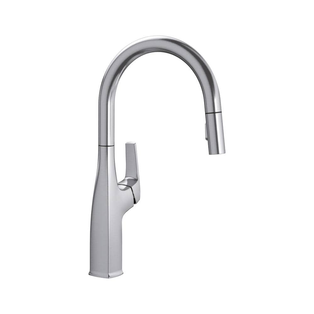 Blanco Rivana Single-Handle Pull-Down Sprayer Kitchen Faucet in Stainless -  442678