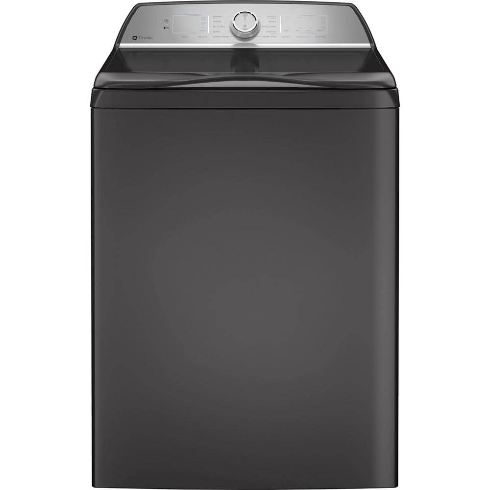 GE Profile 5.0 cu. ft. High-Efficiency Smart Diamond Gray Top Load Washer with Microban Technology, ENERGY STAR