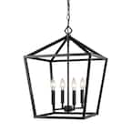 Millennium Lighting Moven Matte Black Traditional Clear Glass Mini Hanging Pendant Light