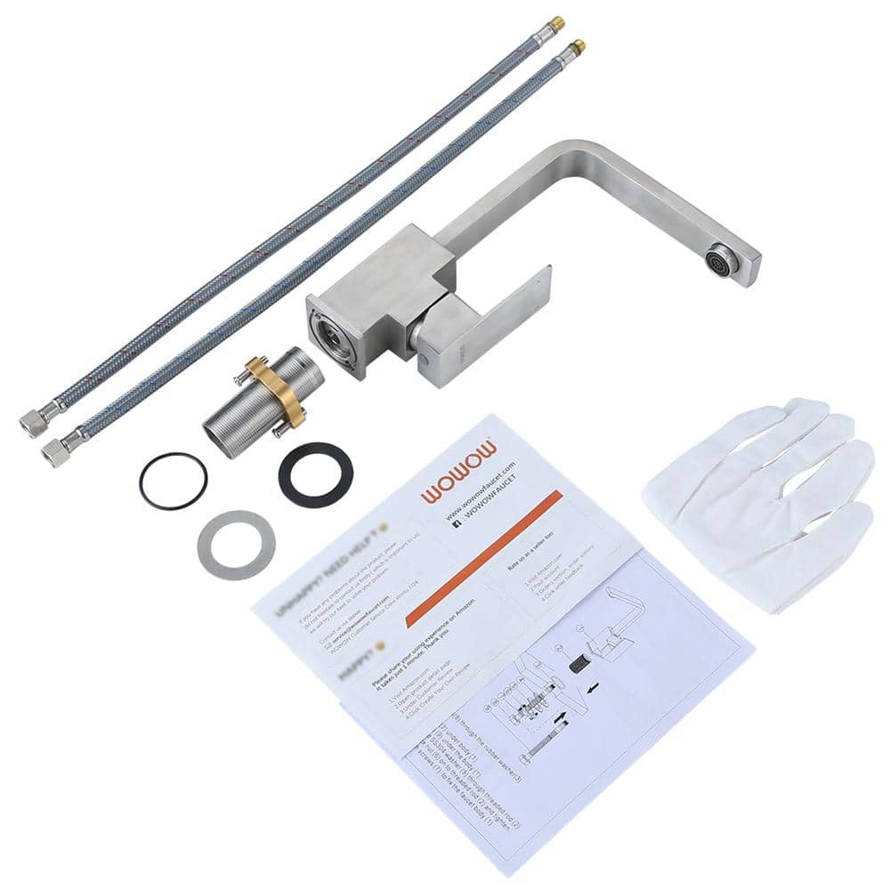 Brushed Nickel Stainless Steel Single Handle Bar Faucet