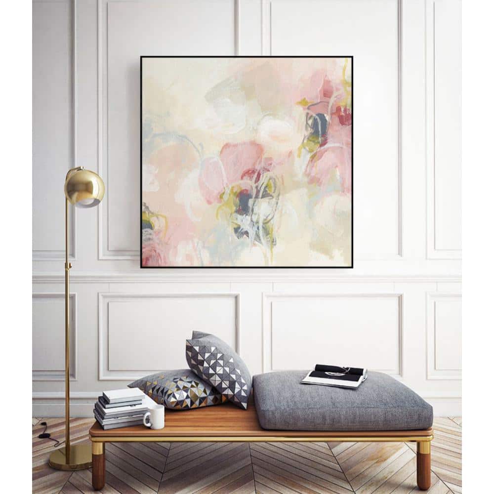 30 in. x 30 in. "Cherry Blossom II" by June Erica Vess Framed Wall Art ...