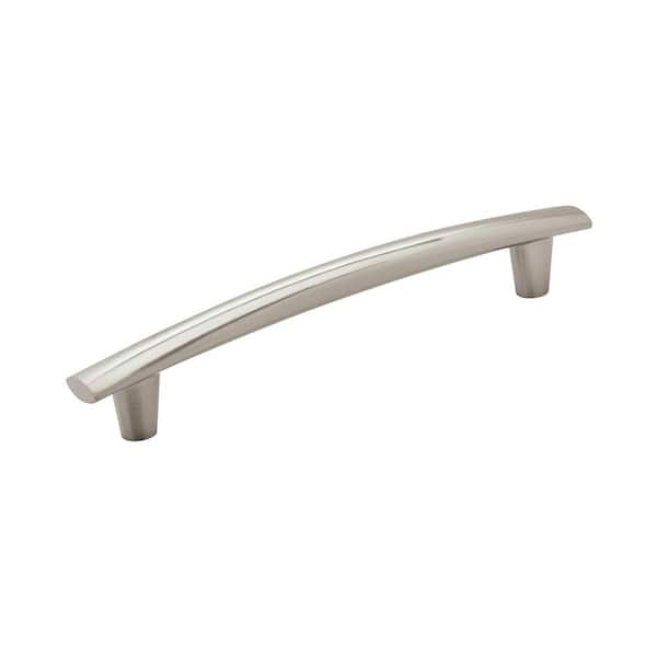 Amerock Willow 6-5/16 in. Center-to-Center Modern Satin Nickel Arch Cabinet Pull