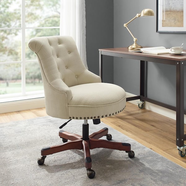Linon Home Decor Sinclair Fabric Office Chair - Thumbnail 4