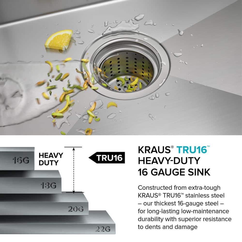 32-Inch Satin Stainless Steel Undermount Kitchen Sink with Accessories