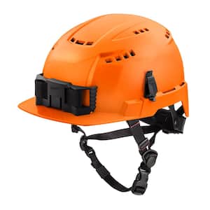 BOLT Orange Type 2 Class C Front Brim Vented Safety Helmet (2-Pack)