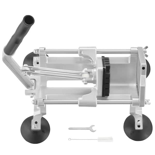 SVOPES Commercial Vegetable Slicer 1/2 in. Fruit Cutter, Stainless Steel and Aluminum Alloy Manual Slicer