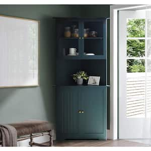 Magic Home Tall Bathroom Freestanding Storage Cabinet with Adjustable  Shelf, Drawer and Acrylic Doors,Grey CS-WF283639AAL - The Home Depot