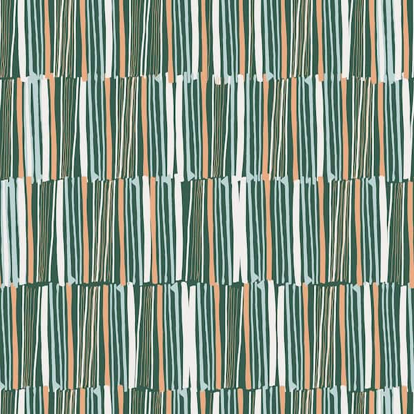 NuWallpaper Green Thistle Peel and Stick Wallpaper