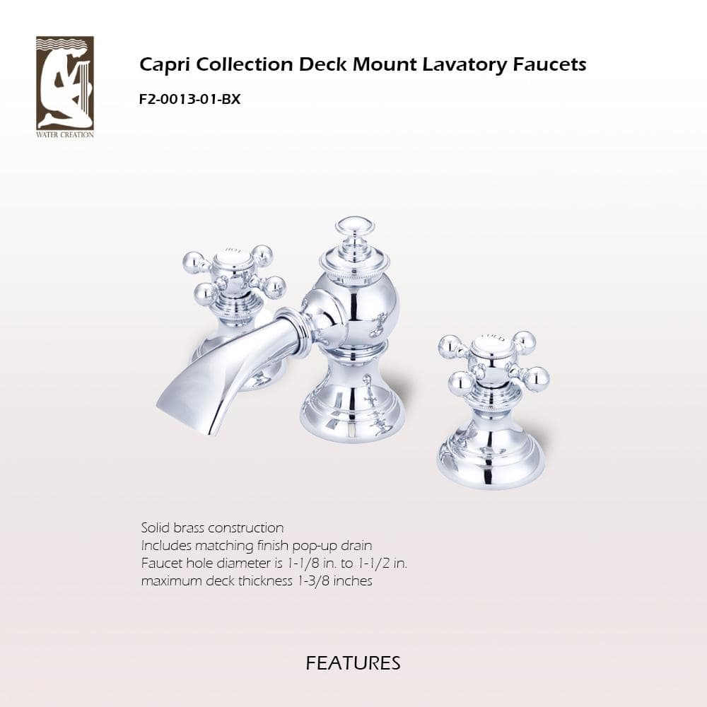 Elegant Classic Chrome Widespread Bathroom Faucet with Pop-Up Drain