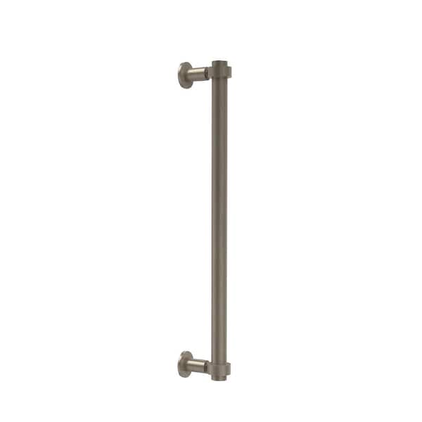 Allied Brass Contemporary 18 in. Back to Back Shower Door Pull in Antique Pewter