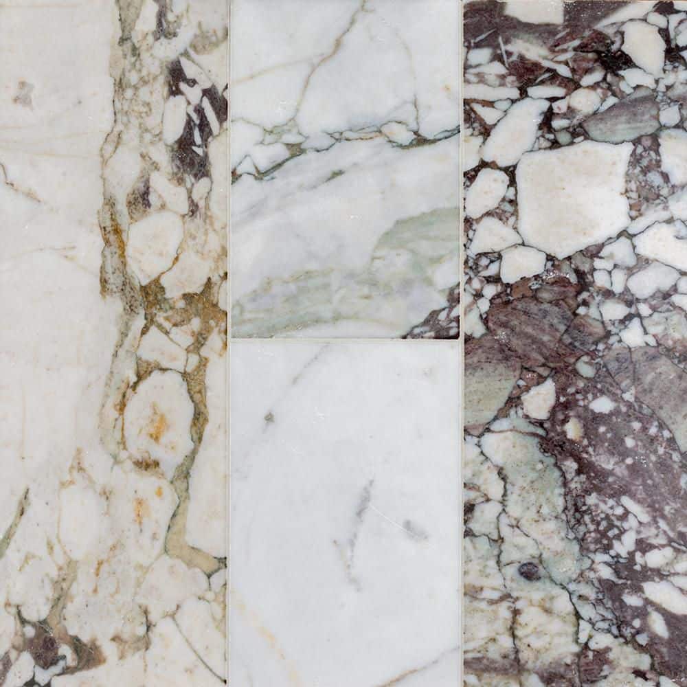 Calacatta Viola Multi Color 6 in x 18 in Polished Subway Marble Wall and Floor Tile (7.5 sq. ft./Case) price history on PriceWatchPro