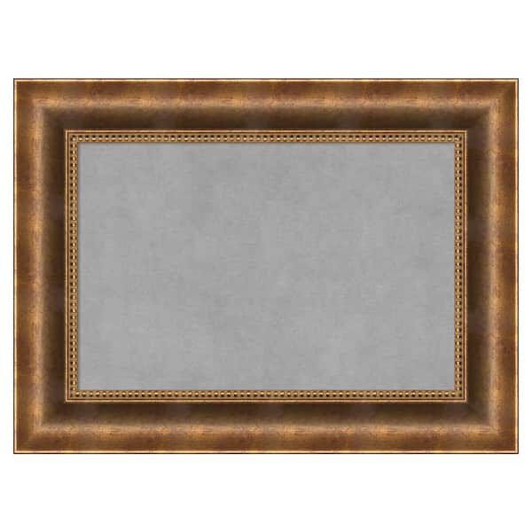 Amanti Art Manhattan Bronze 23 in. x 17 in. Framed Magnetic Board
