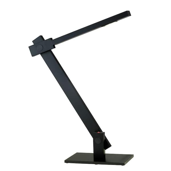 Adesso Reach 19-3/4 in. Black Metal LED Desk Lamp